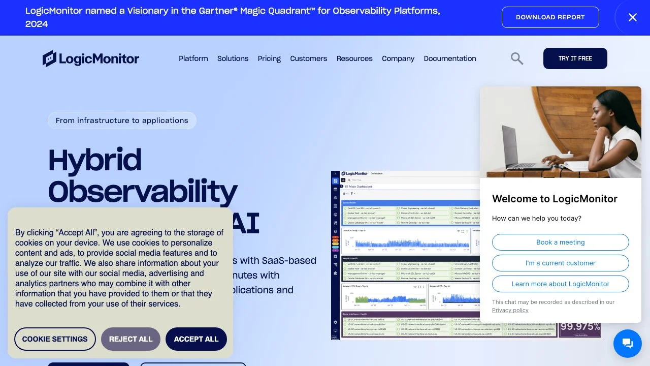 LogicMonitor: Leading Hybrid Observability Platform