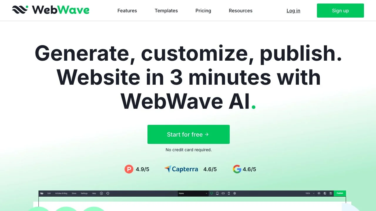 WebWave - Tạo website chỉ trong 3 phút