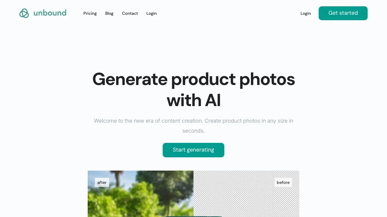 Unbound: Revolutionize Your Product Photos with AI