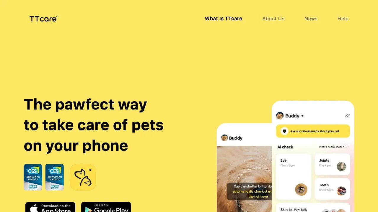 TTcare: The Smart Pet Health Care App You Need