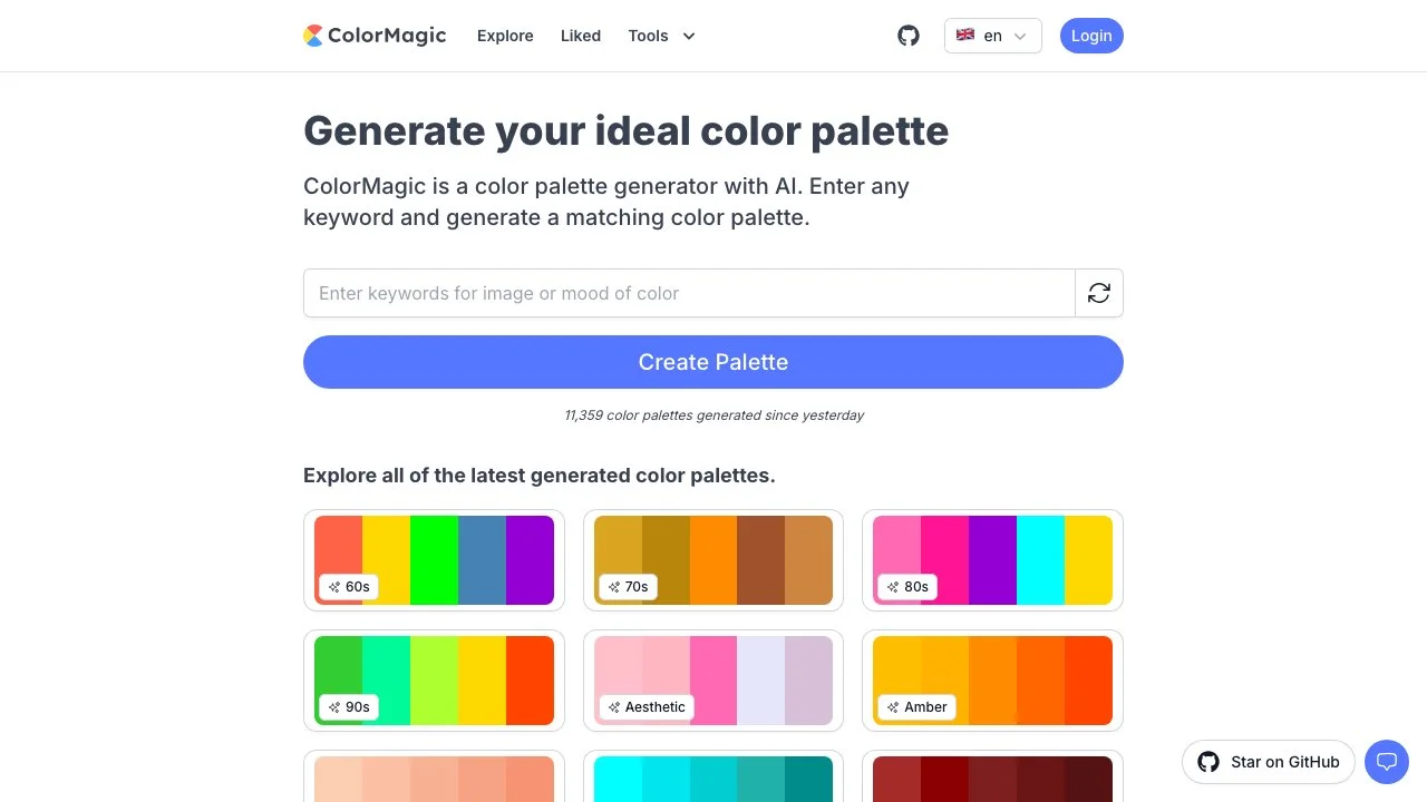 ColorMagic - Your Ultimate AI Color Palette Generator