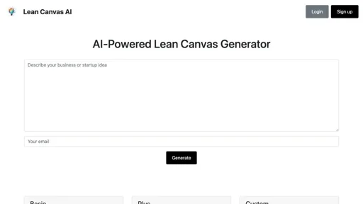 Lean Canvas AI