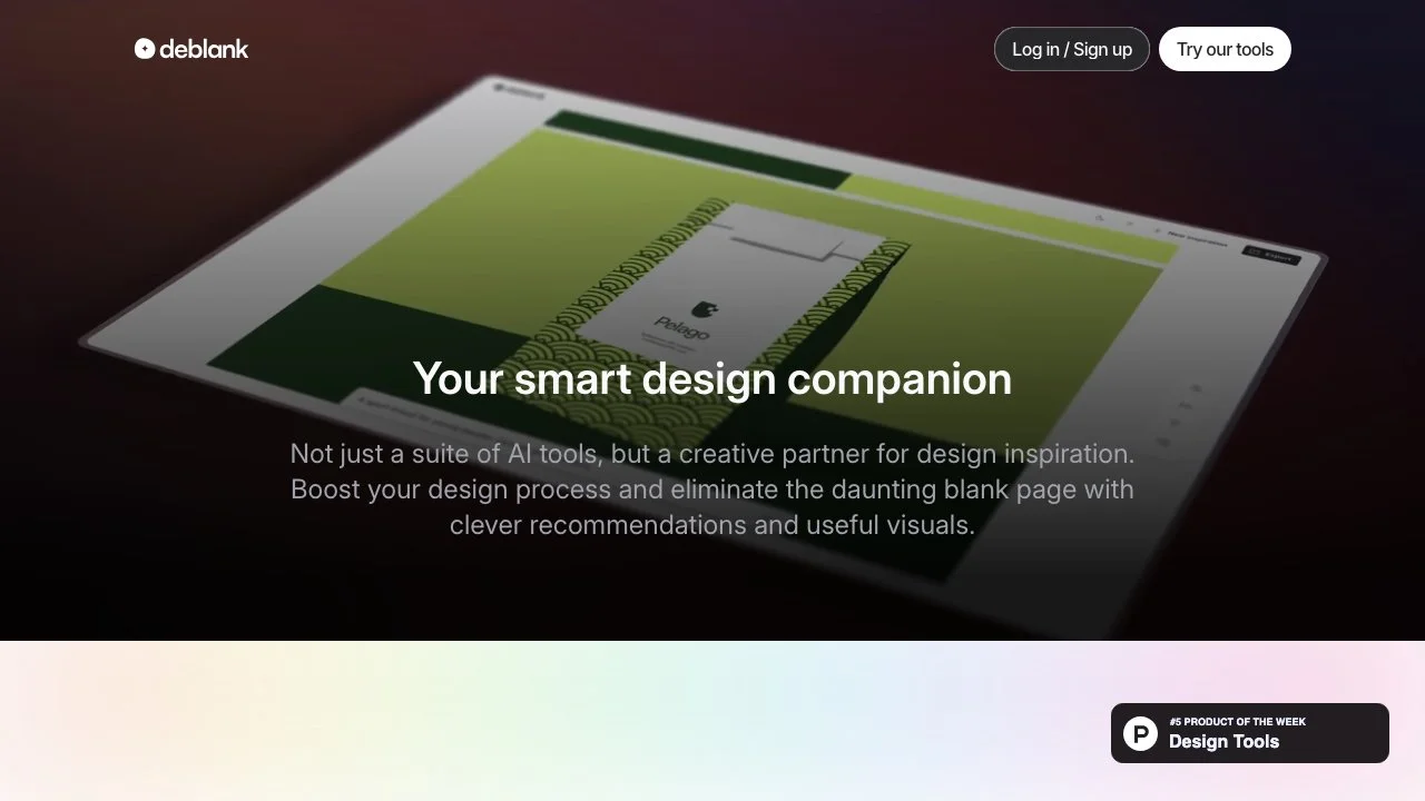 Deblank: AI Design Tools for Inspiration and Creativity