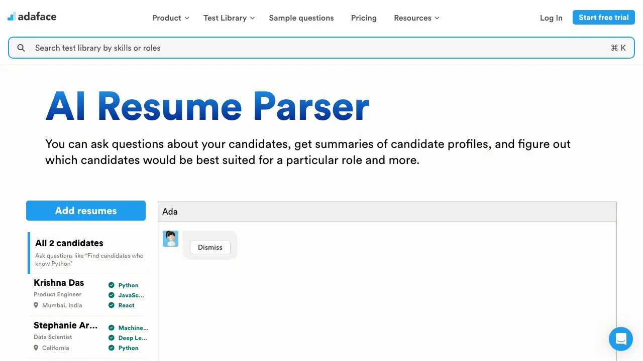 AI Resume Parser - Tìm ứng viên phù hợp nhanh chóng