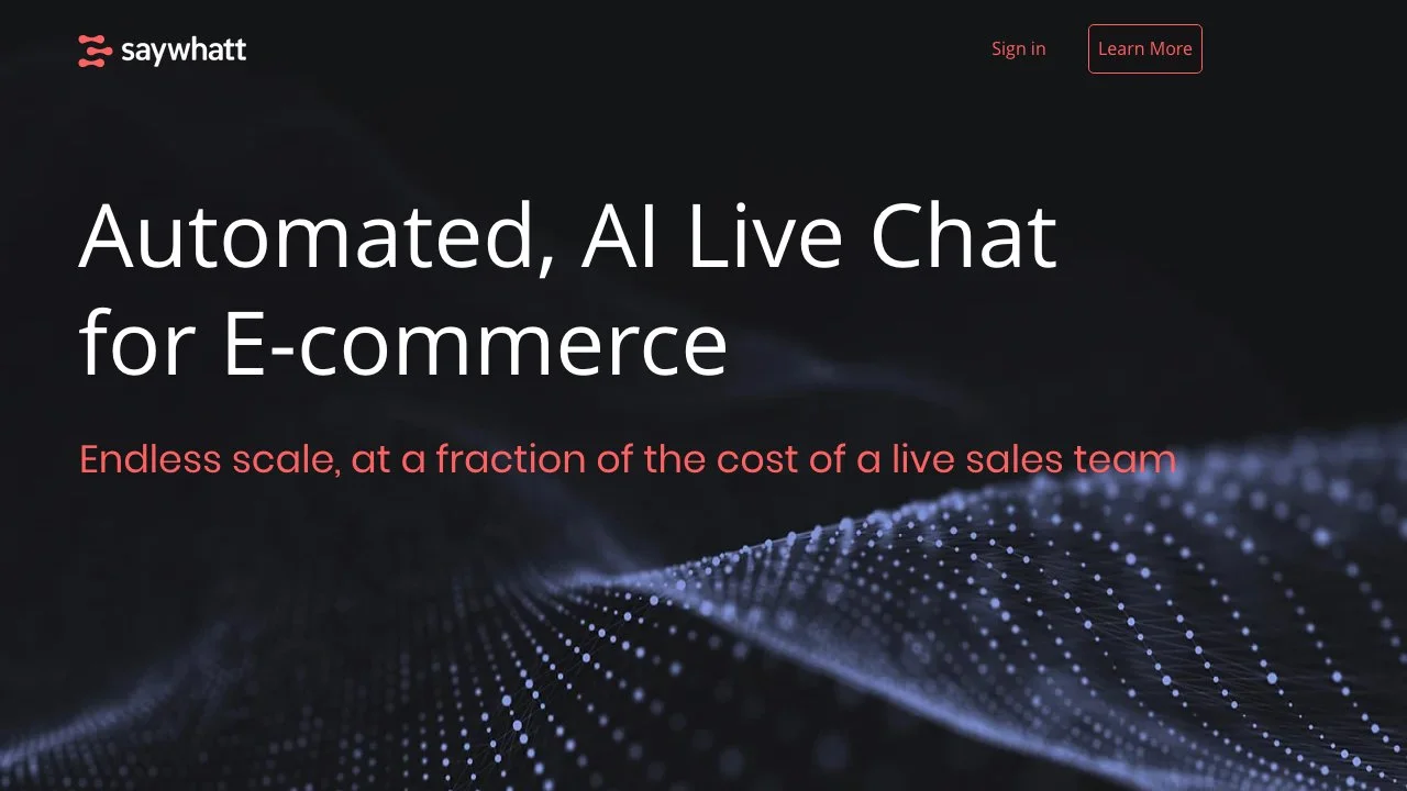 Saywhatt: AI Live Chat for E-Commerce Success