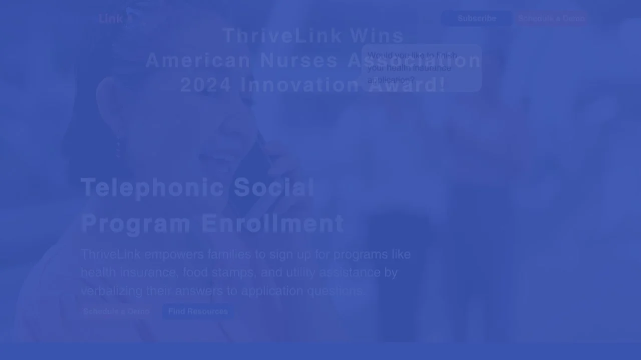 ThriveLink: Simplifying Program Enrollment for Families