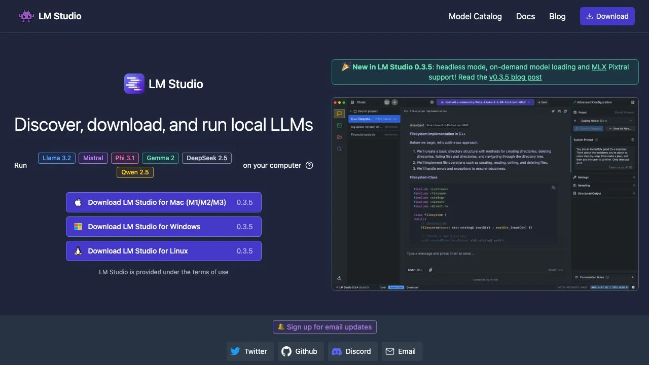 LM Studio: Run Local LLMs with Privacy and Ease