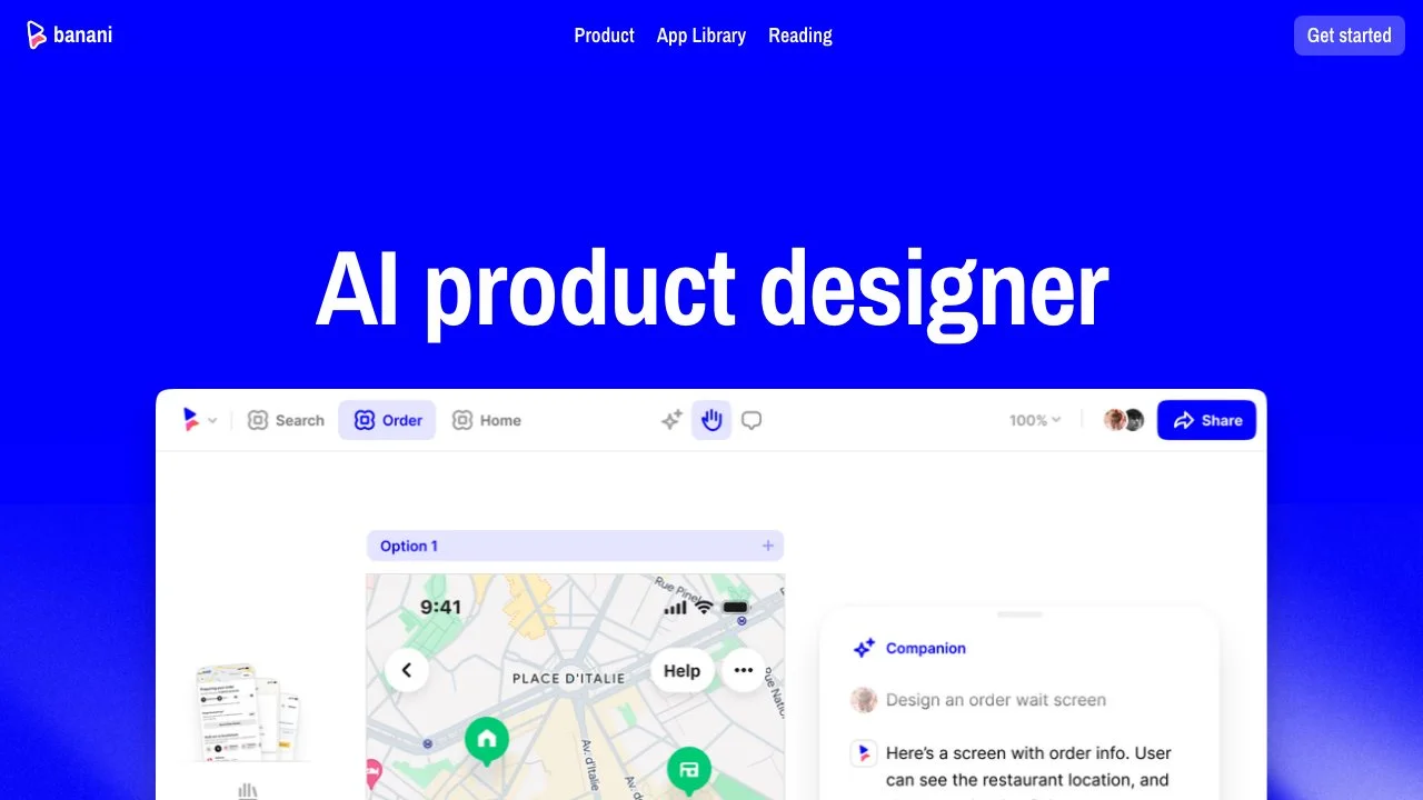 Banani: AI Copilot for UI Design - Generate UI from Text