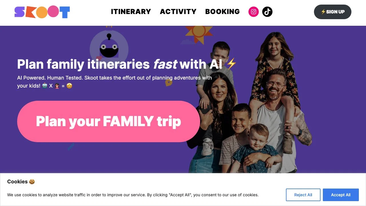 Skoot: Family-Friendly AI Travel Planning Made Easy