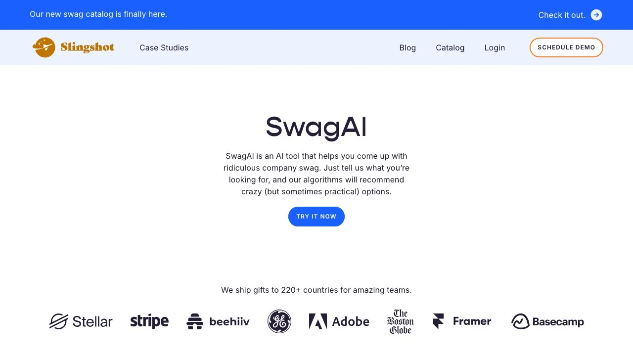 Discover Unique Company Swag Ideas with SwagAI