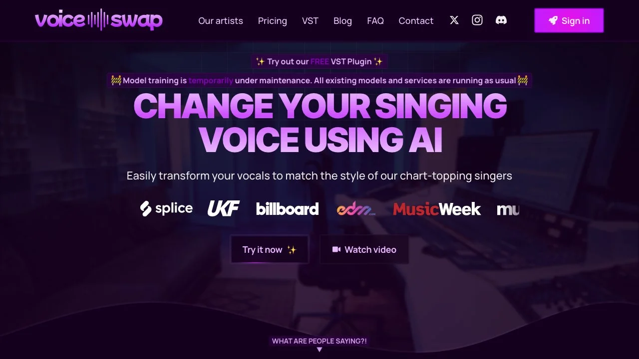 Transform Your Singing Voice with Voice-Swap AI