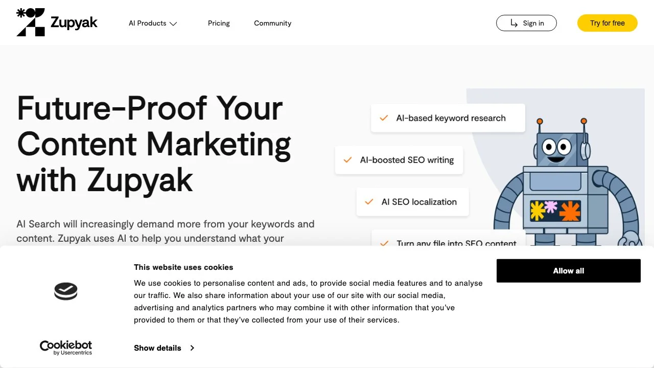 Zupyak: Your Ultimate AI SEO Writing Assistant