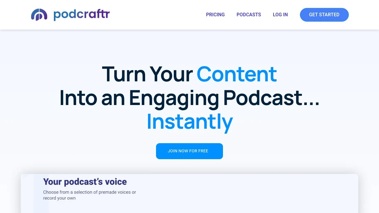 Podcraftr: Instantly Turn Your Blog into a Podcast