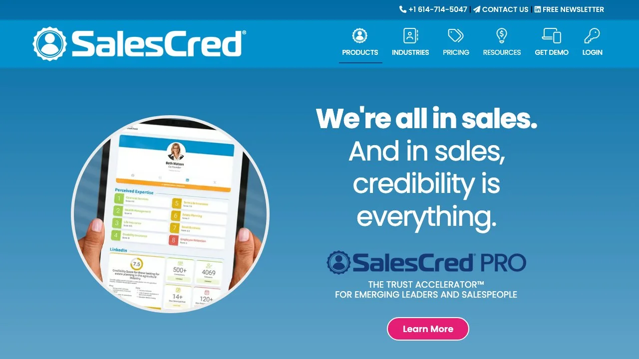 SalesCred® - Công cụ xây dựng độ tin cậy số 1 cho B2B Sales & Marketing