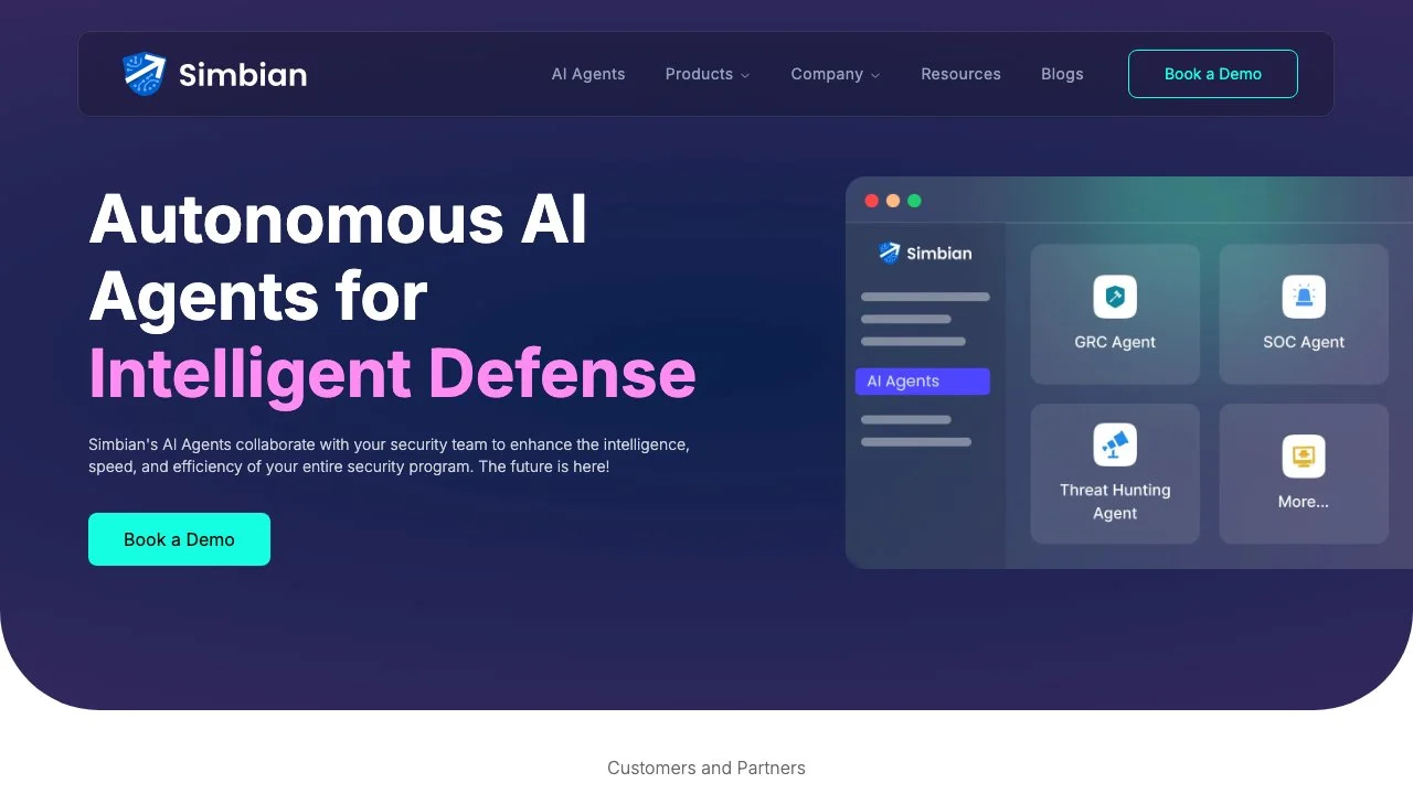 Simbian: Autonomous AI Agents for Intelligent Defense