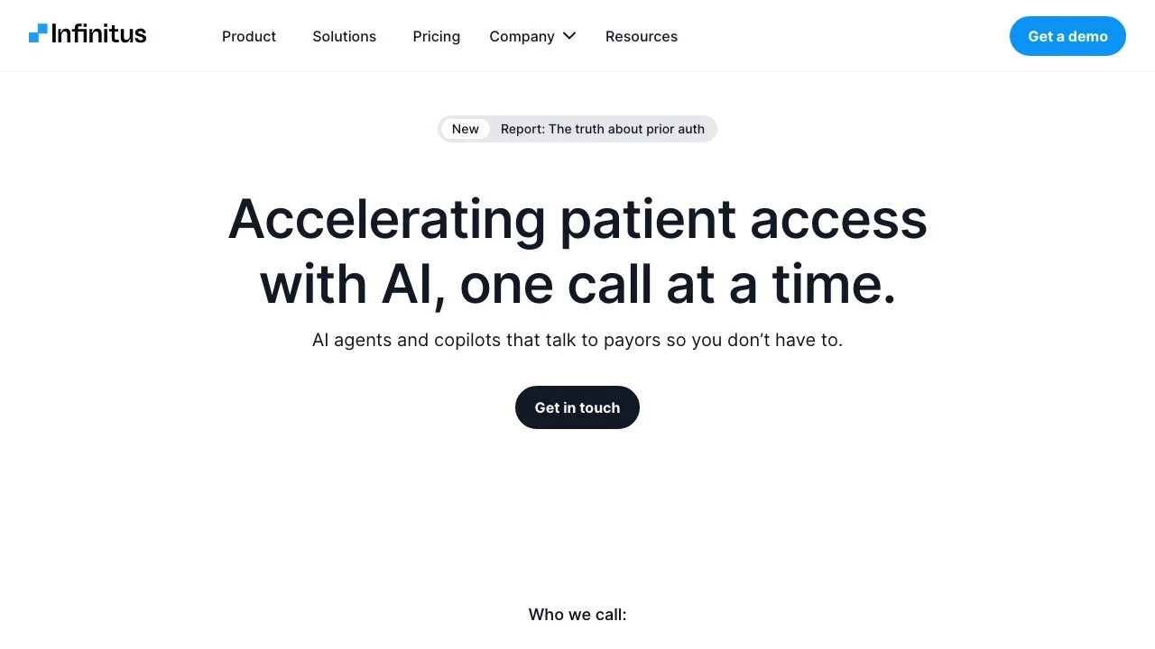 Automating Complex Healthcare Calls with AI | Infinitus