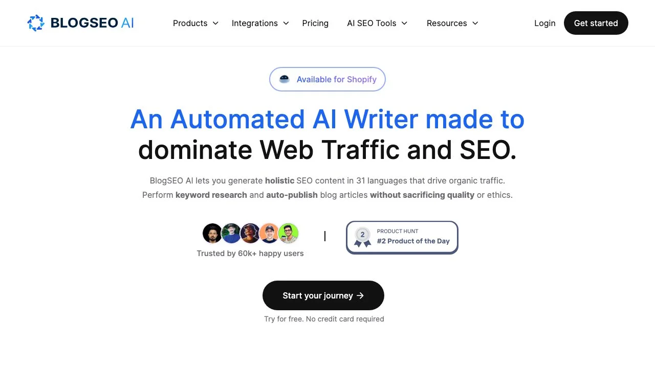 BlogSEO AI: The Best AI Writer for SEO & Blogging