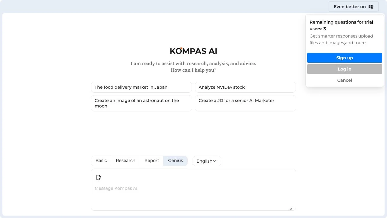 Discover Kompas AI: Your Research & Writing Assistant