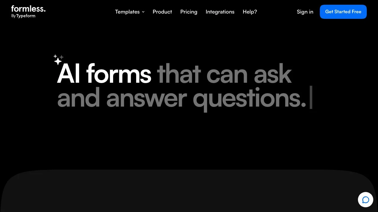 Formless by Typeform - AI 驱动的个性化表单工具