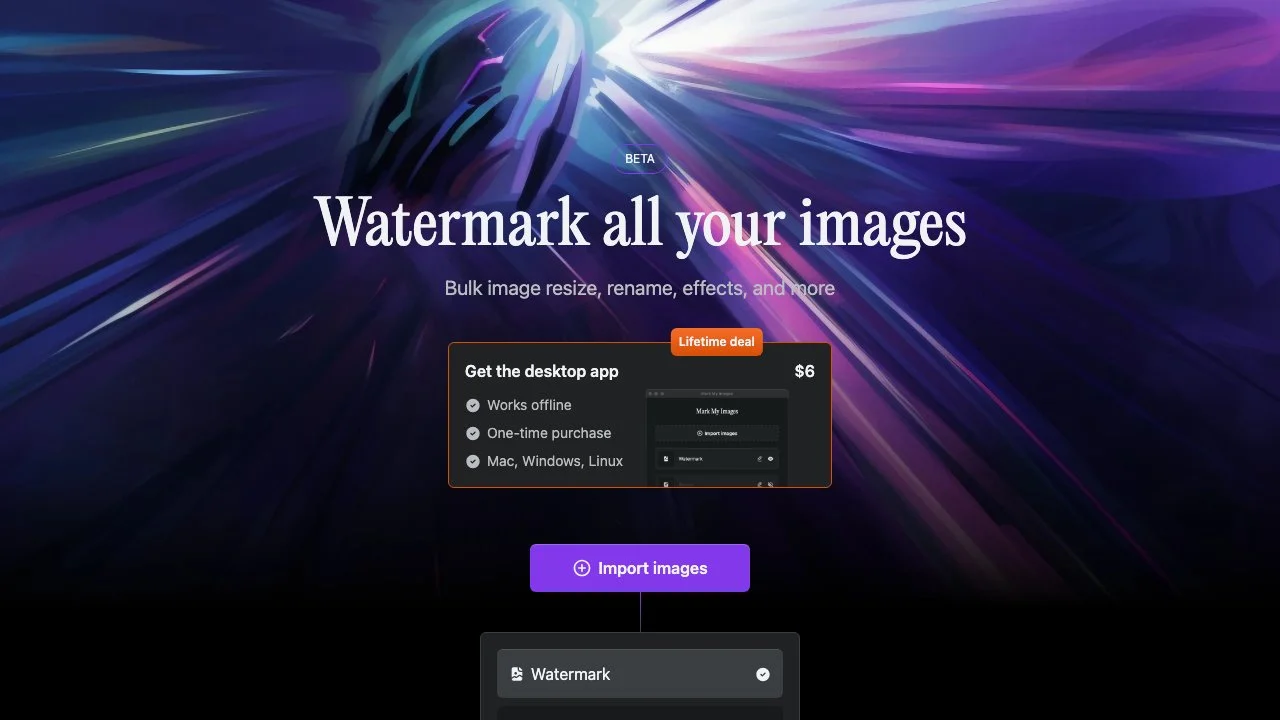 Mark My Images: Effortless Image Watermarking & Management