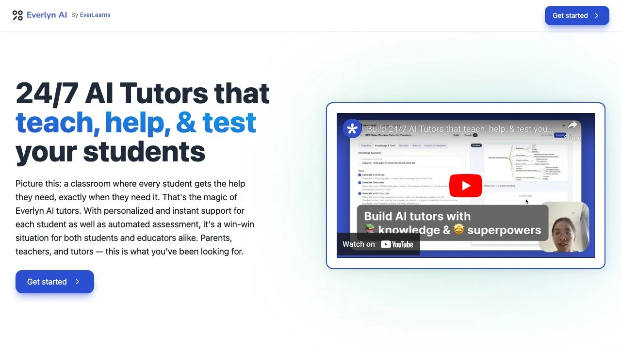 Build Personalized AI Tutors with EverLyn AI