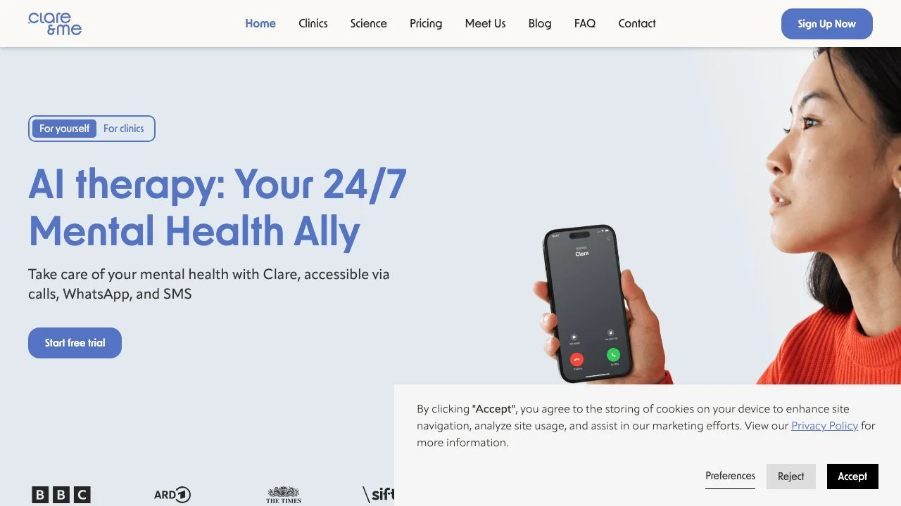 Clare: Your AI Mental Health Assistant Available 24/7