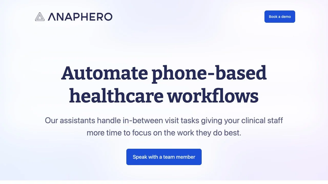 Anaphero: Transforming Healthcare Workflows with AI