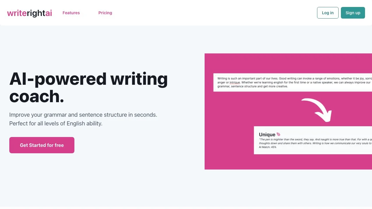 Improve Your Writing with WriterightAI: AI-Powered Grammar Coach