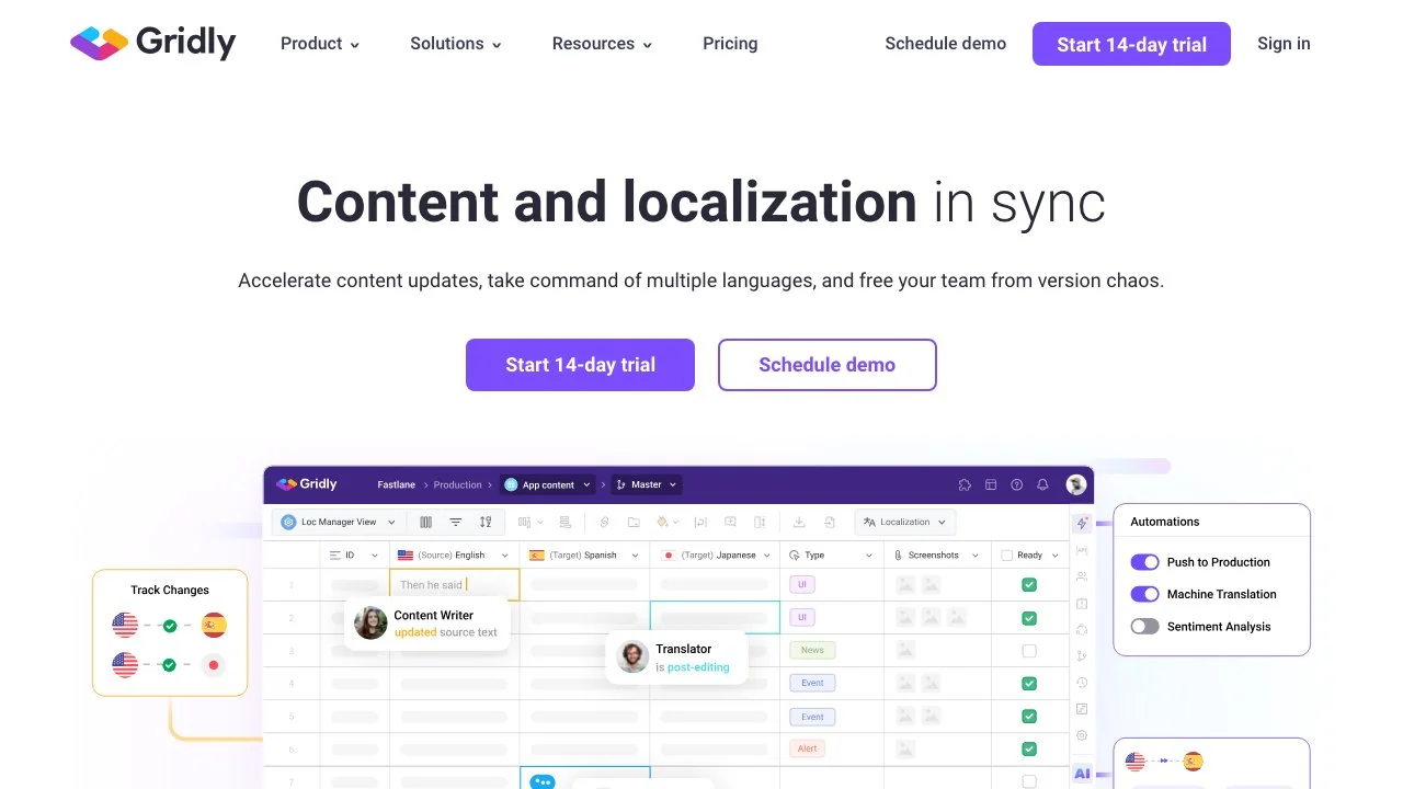 Gridly: Streamline Your Content Management & Localization