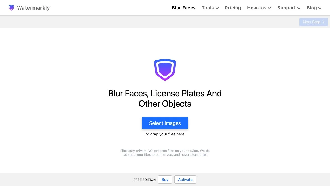 Blur Faces Online for Free with Watermarkly