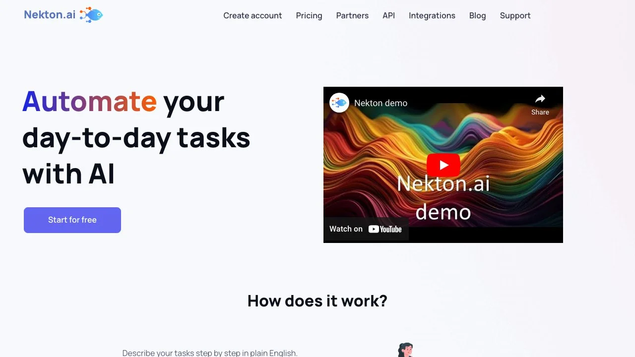 Nekton: Effortlessly Automate Your Daily Tasks with AI