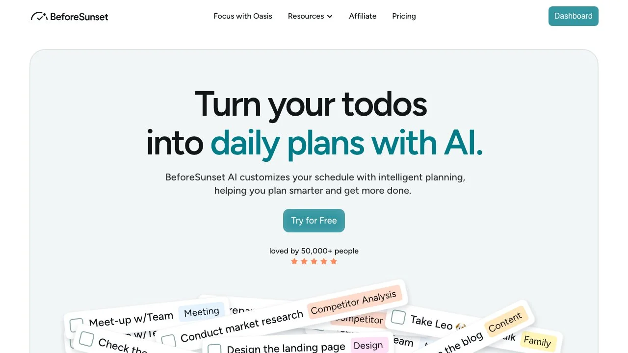 BeforeSunset AI: Your Ultimate Productivity Tool