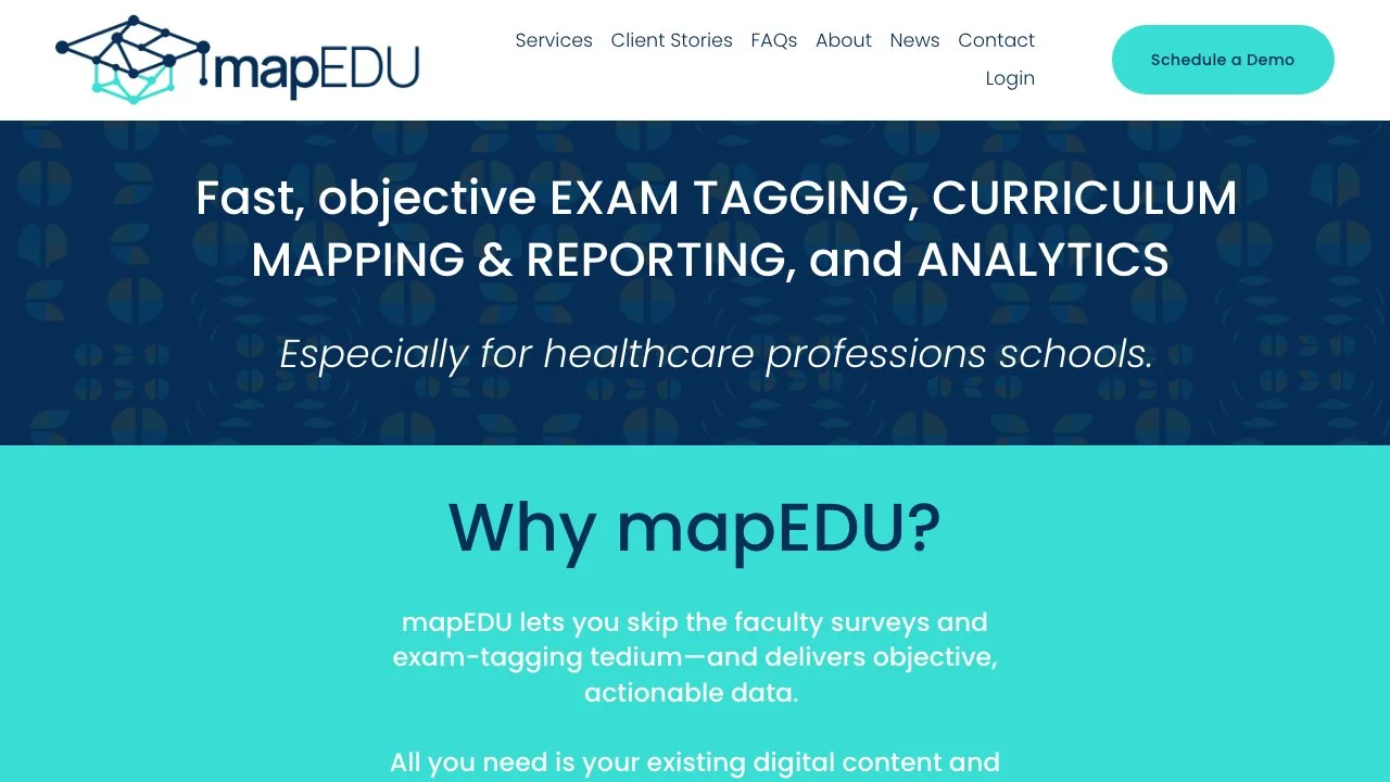 mapEDU: Streamlining Curriculum Mapping & Reporting