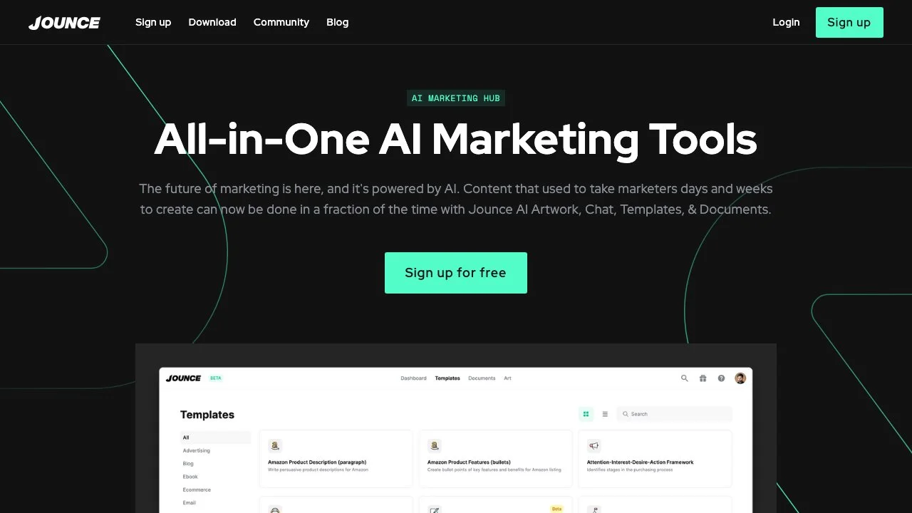 Jounce: Free AI Copywriting & Art for Marketers