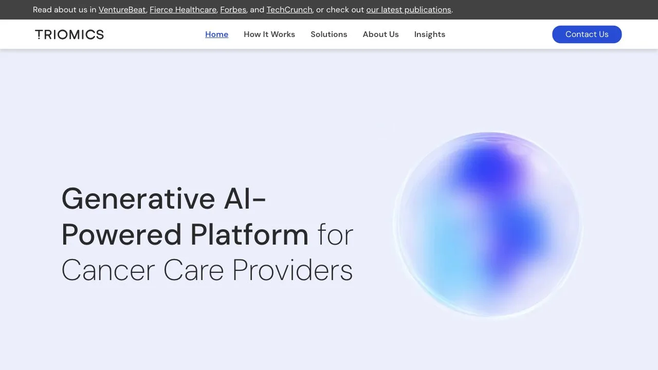 Triomics: AI-Powered Platform for Cancer Care Providers