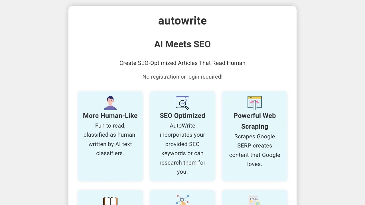 AutoWrite App - The Best AI SEO Writer