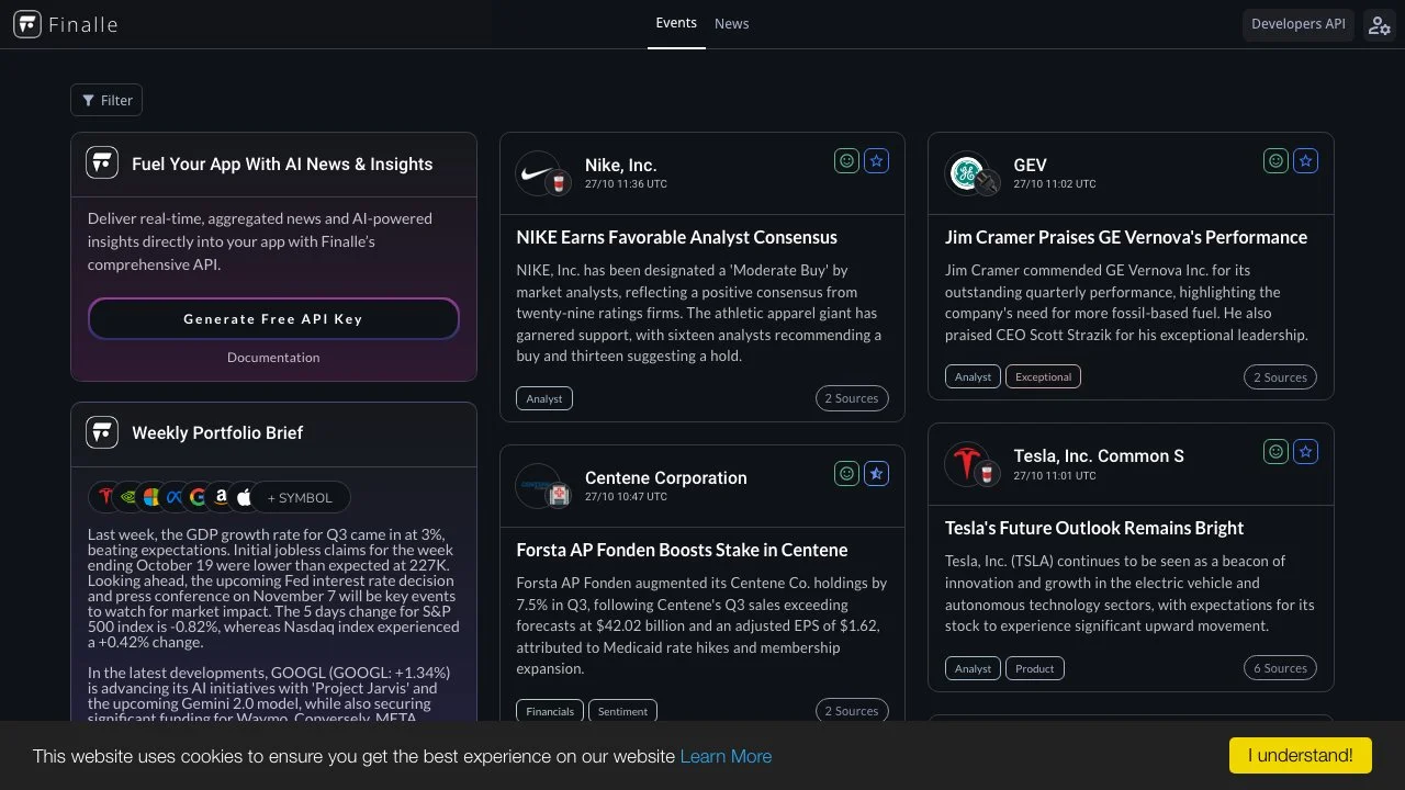 Finalle: Enhance Your App with Real-Time AI News Insights
