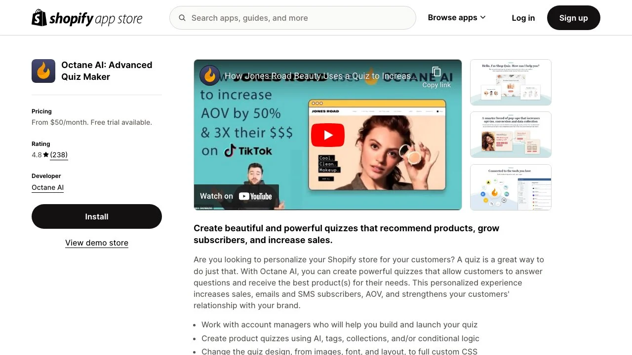 Octane AI: Advanced Quiz Maker for Shopify - Boost Sales