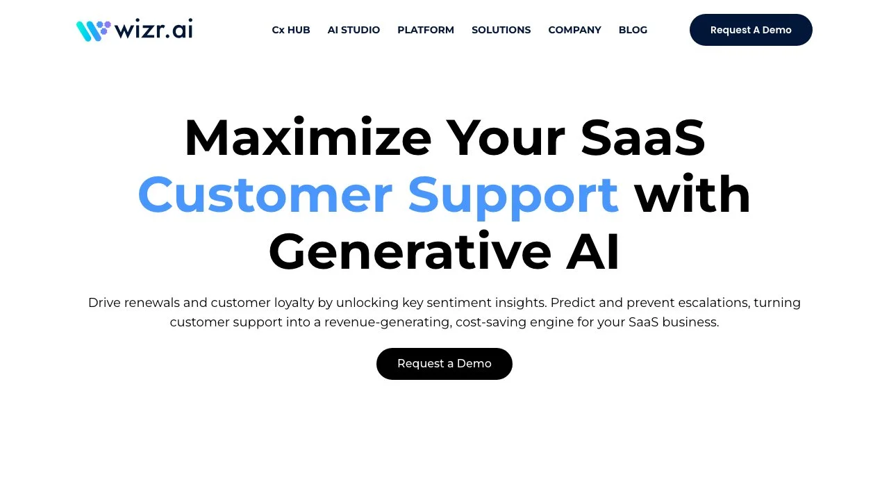 Wizr AI - Transforming Customer Support with Generative AI