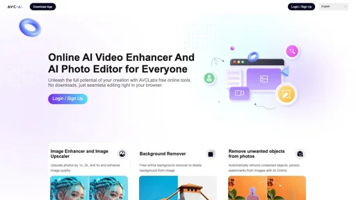 AVCLabs Online AI Image Enhancer
