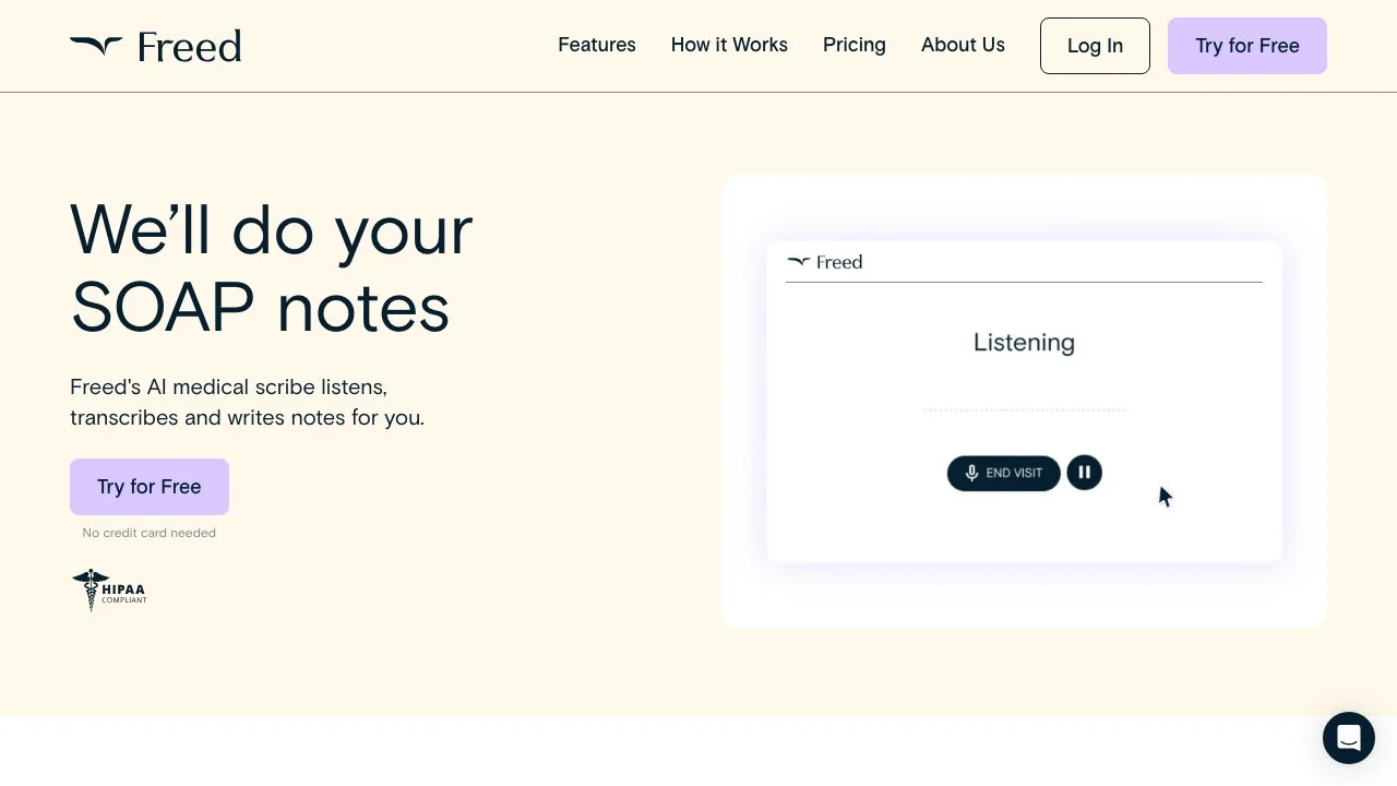 Freed: Your AI Medical Scribe for Effortless Documentation