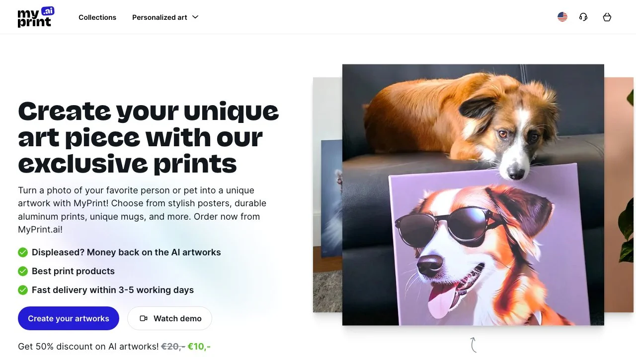 Transform Your Photos into Unique Art with MyPrint.ai