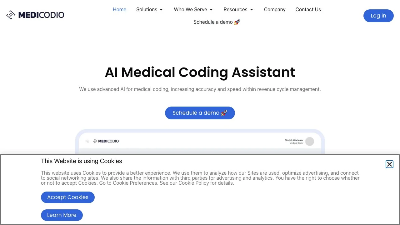 MediCodio: Revolutionizing Medical Coding with AI