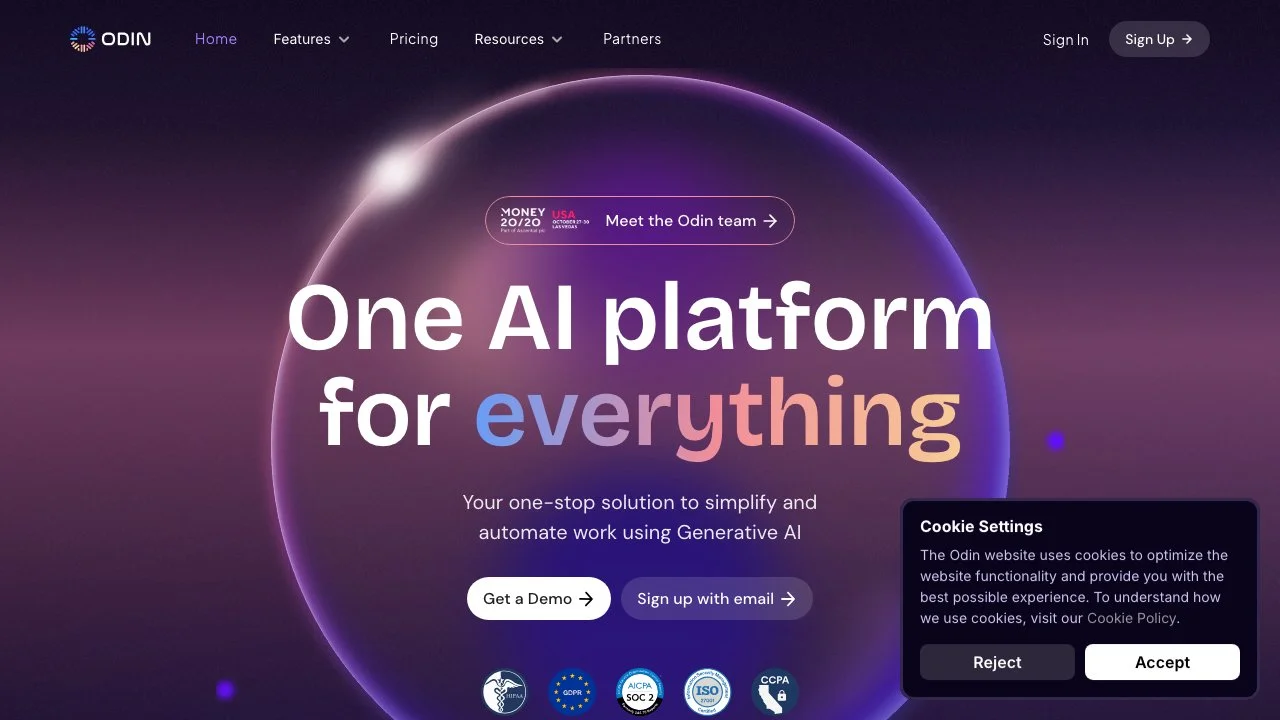 Odin AI - Đơn Giản Hóa và Tự Động Hóa Công Việc với Generative AI