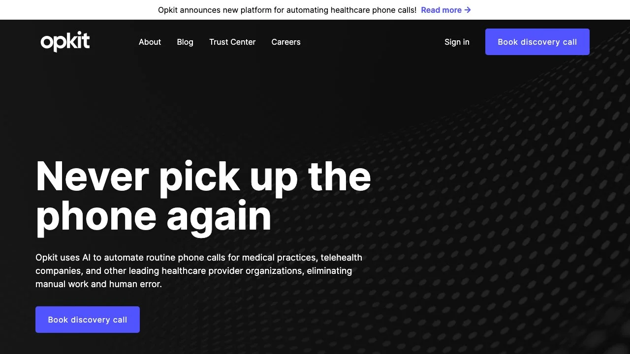 Opkit: Automate Your Healthcare Phone Calls with AI