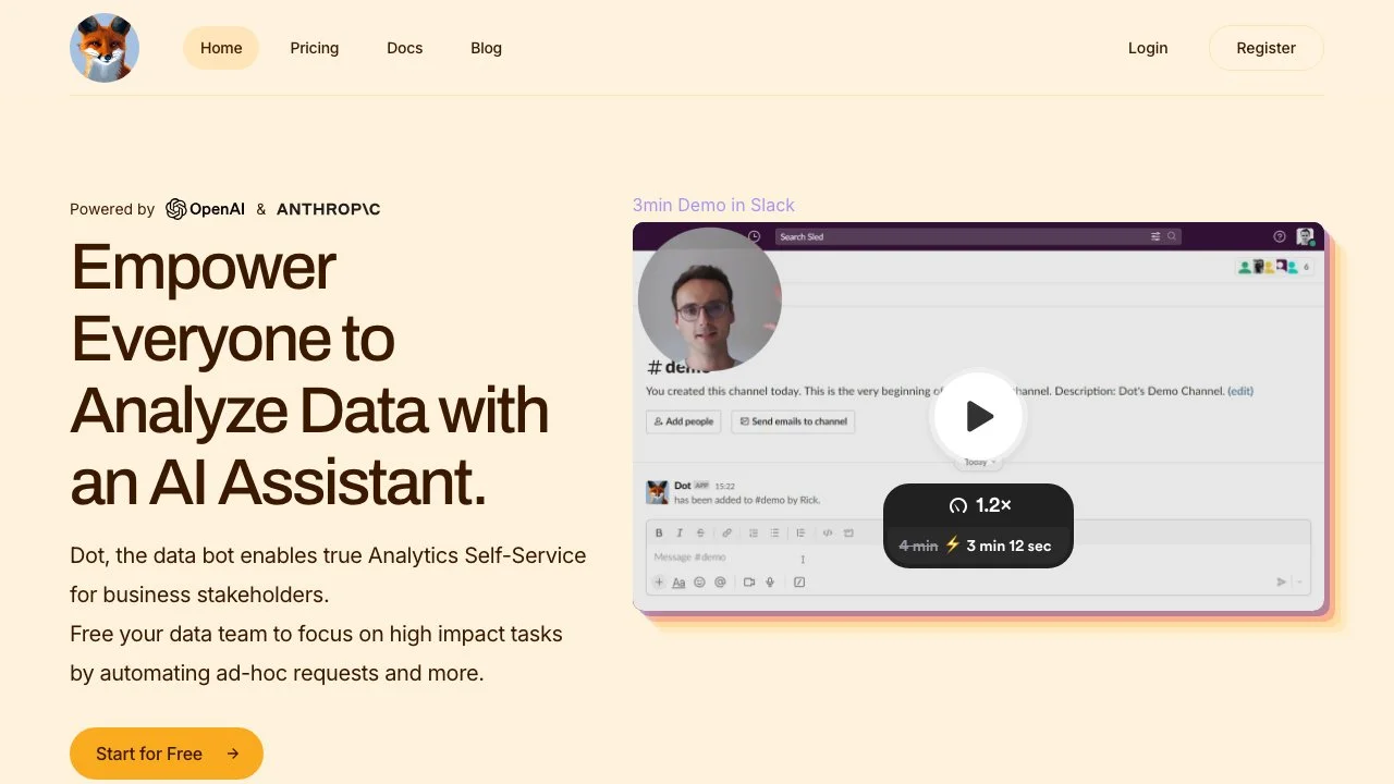 Unlock Data Insights with Dot - Your AI Data Assistant