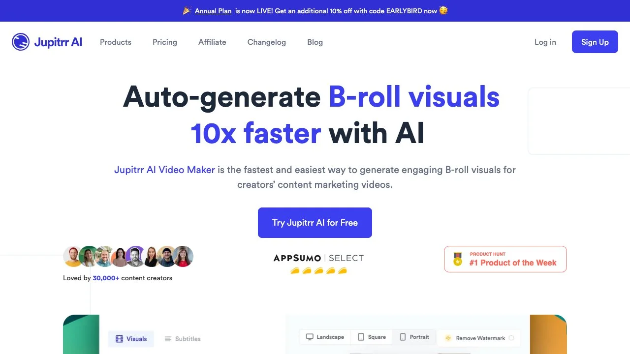 Jupitrr AI: Effortlessly Generate B-roll for Your Videos