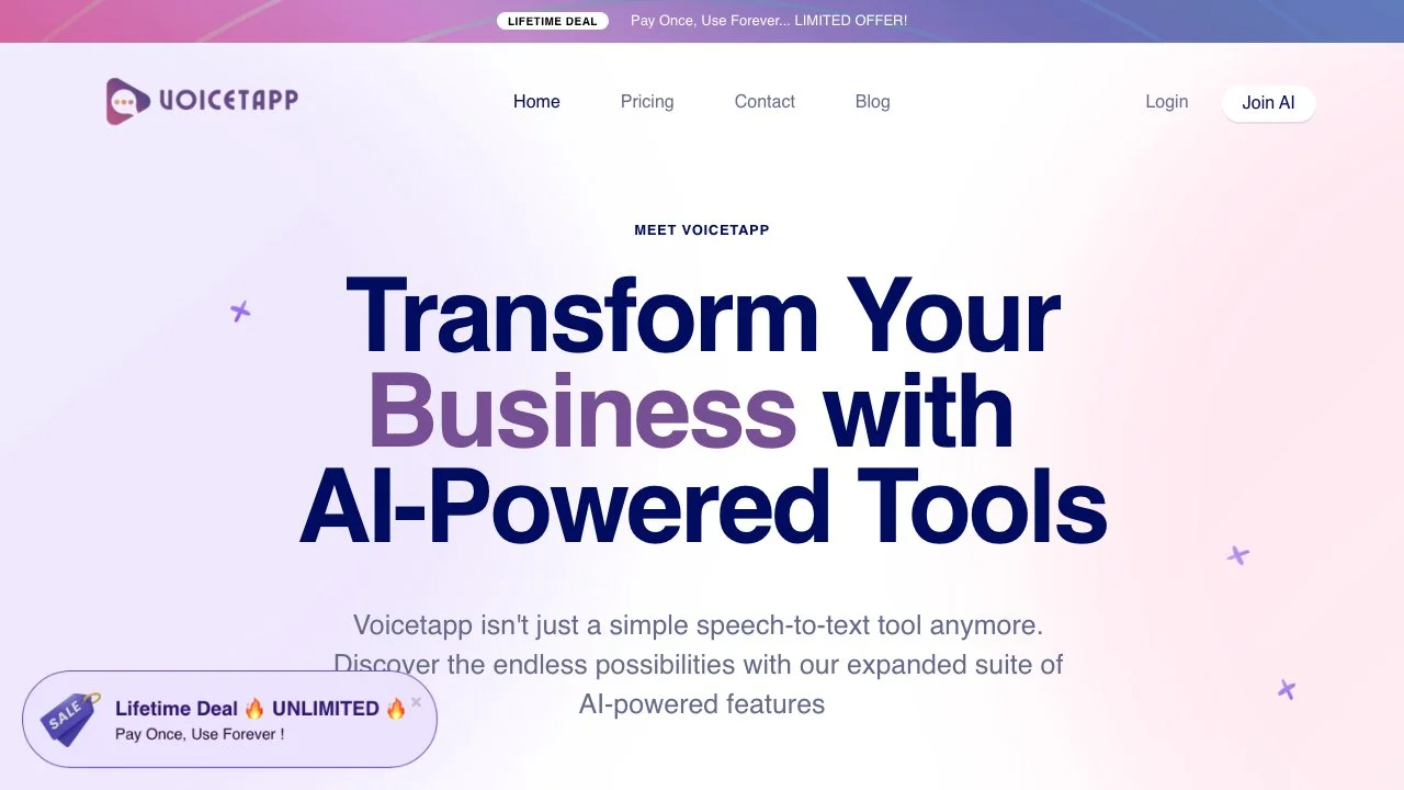 Voicetapp: Your Ultimate AI Assistant for Productivity