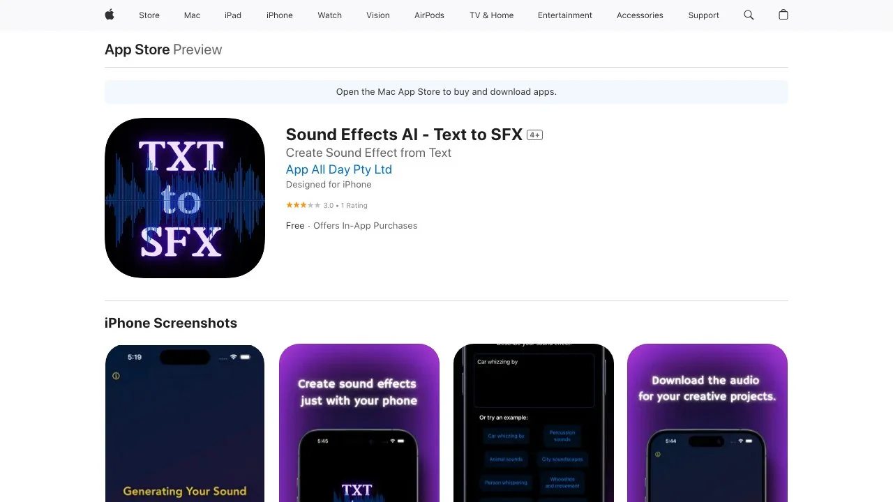 Sound Effects AI - Tạo hiệu ứng âm thanh độc đáo từ văn bản