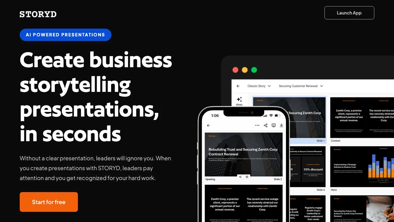 STORYD: Create Business Presentations in Seconds